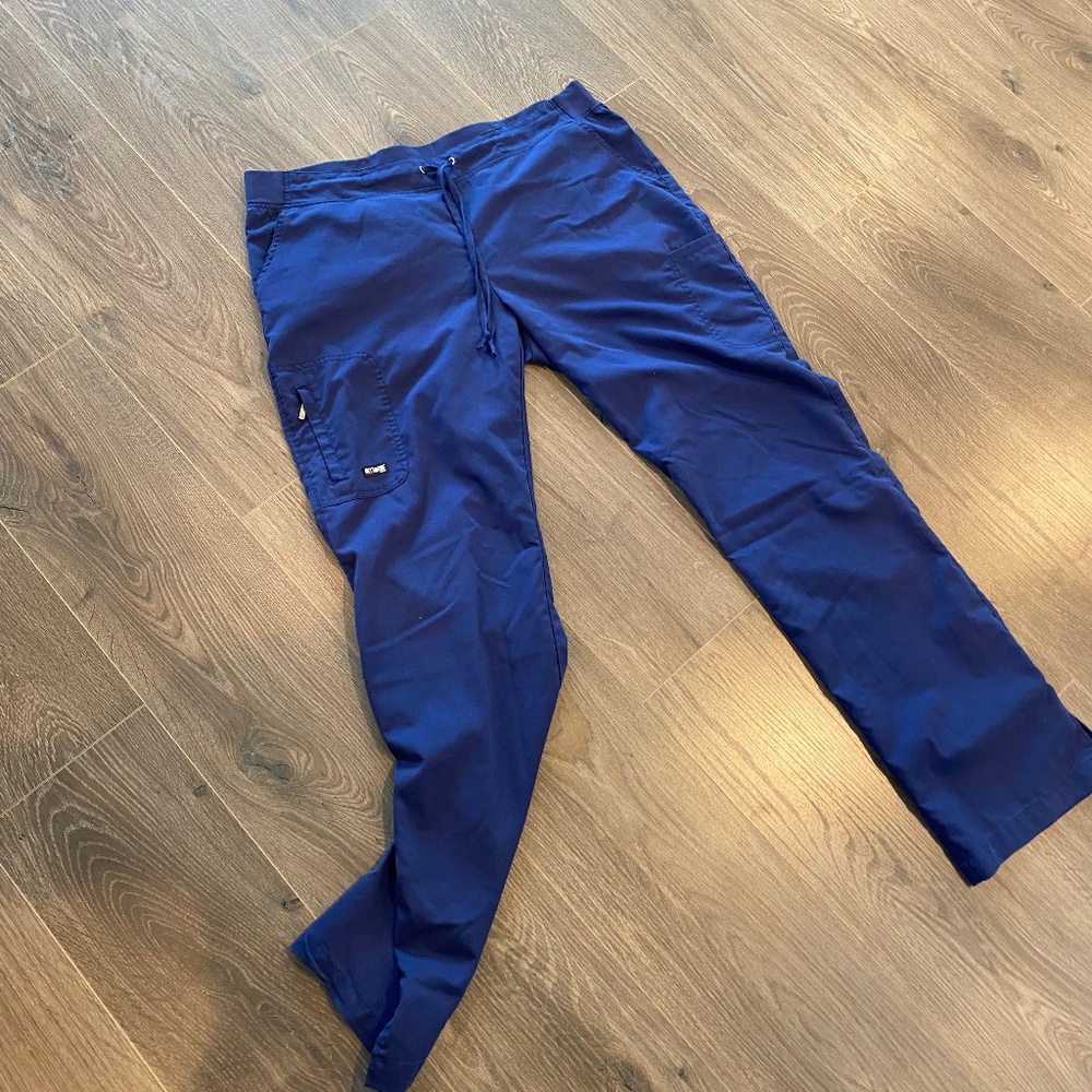 Grey’s Anatomy scrub pants, navy, large tall